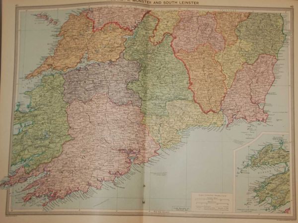 1930 Map Munster & South Leinster - Main image