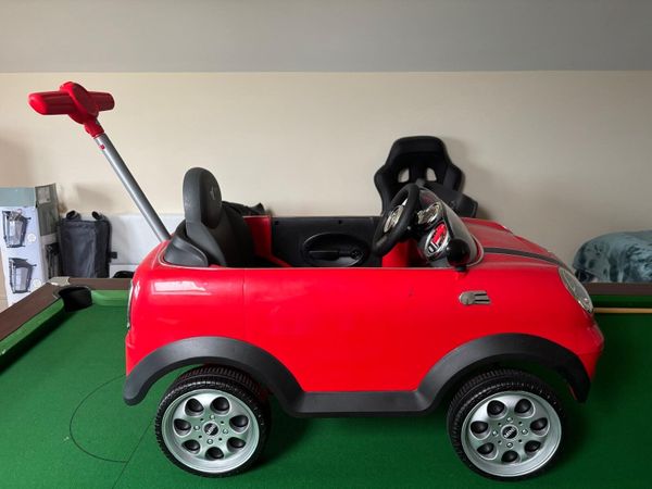 Mini Cooper Push Ride on with Parental Handle - Main image