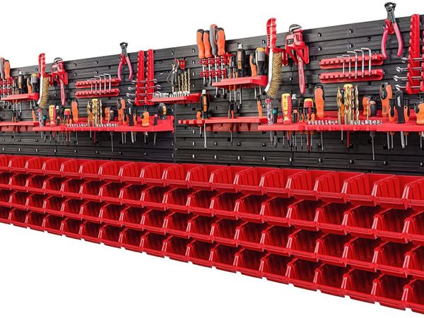 Wall 230 x 78 cm Stacking Boxes Tool Holder - Main image