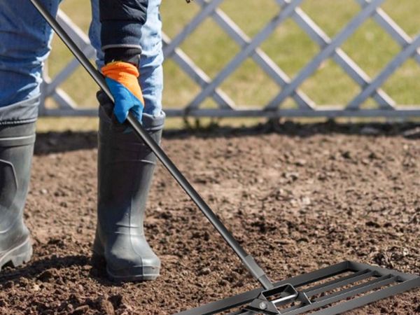Lawn Leveling Rake 120 x 25.4cm Free Delivery - Main image