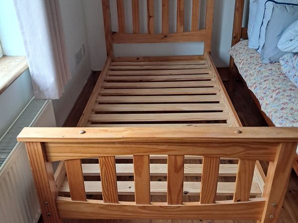 Timber second hand Single Bed no mattress - Main image