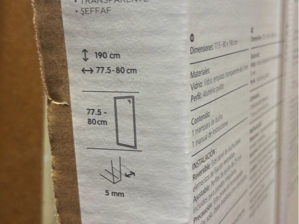 Shower door and side panel NEW - Main image