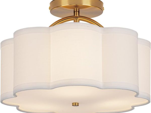 Semi Flush Mount Ceiling Light Fixture Modern - Main image