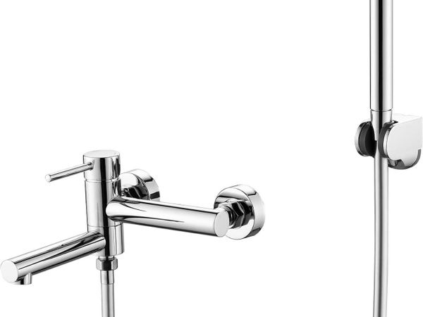 Wall Mounted Bath Shower Mixer Tap for Exposed - Main image