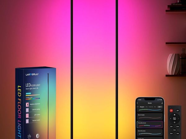 LED Floor Lamp 2pcs Alexa Corner with Music - Main image