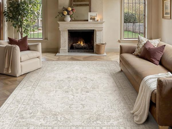Vintage Rugs Living Room Washable Large Rug - Main image