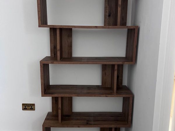 Dark Oak Effect Shelving Unit - Main image