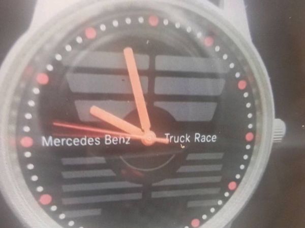 VINTAGE  MERCEDES BENZ TRUCK  RACE QUARZ WATCH - Main image