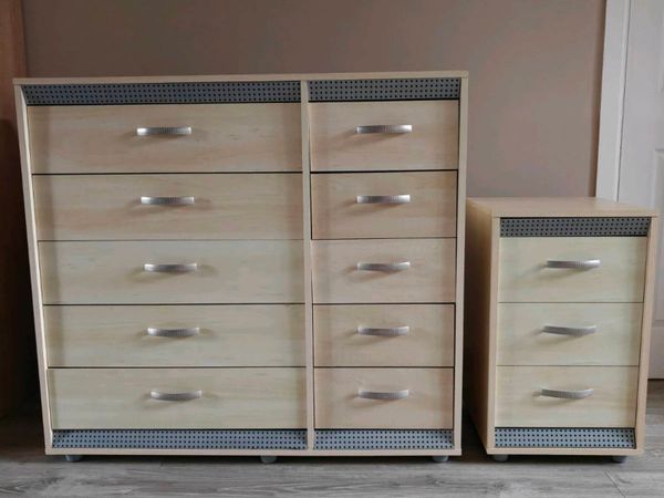 10-Drawer Dresser & Bedside Locker - Main image