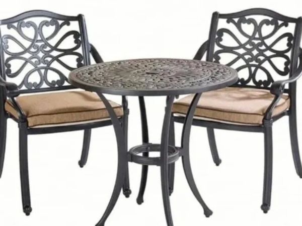 Brand New Bistro Set (Chairs Cast Aluminium) - Main image