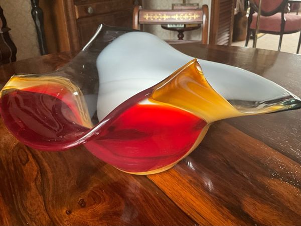 Mid-Century Studio Glass Bowl-Centre Piece - Main image