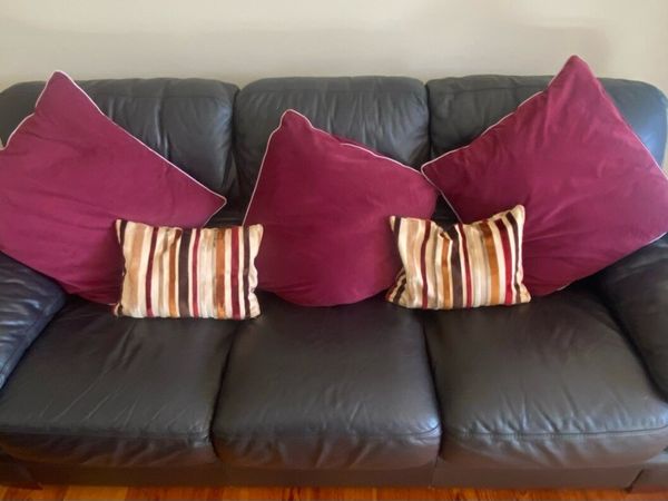 Italian Leather Couch - Main image