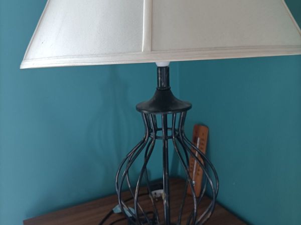 Rare Vintage Open-Cage Iron Table Lamp - Main image