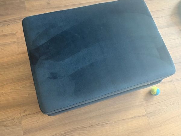 Couch and Footstool Dark Blue DFS - Main image