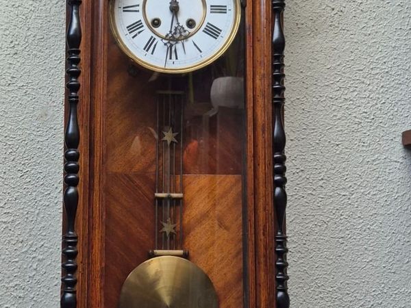 Antique Vienna Regulator Wall Clock c.1890 - Main image