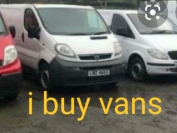 I buy all vans with or without test - Main image
