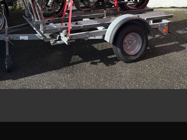 West wood 3 motorbike trailer : as new - Main image