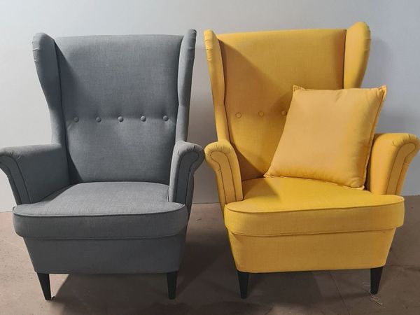 Matching Pair of Wingback Armchairs - Main image