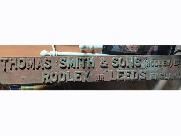 Huge solid cast iron name plate - Main image