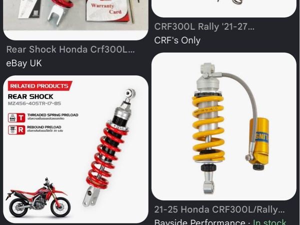 Honda crf300 rear shock upgrade - Main image