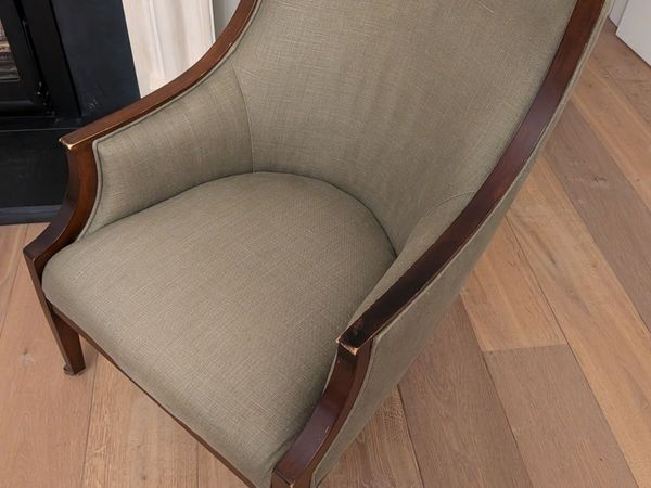 Classic Crate & Barrel Designer Armchair: Sage - Main image