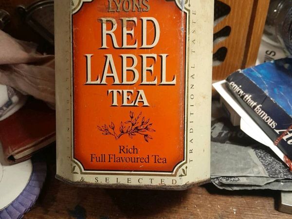 Vintage lyons red label  tea tin - Main image