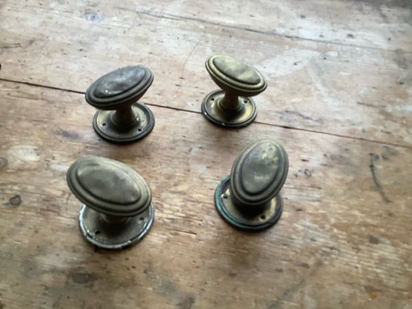 Antique brass door handles - Main image