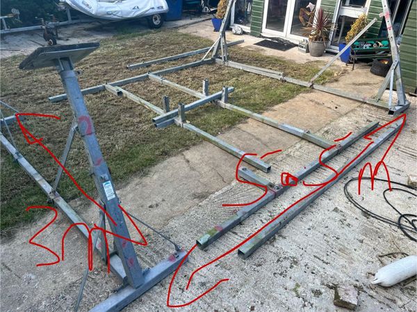 Tenamast yacht cradle 25-34ft sailboat boat - Main image