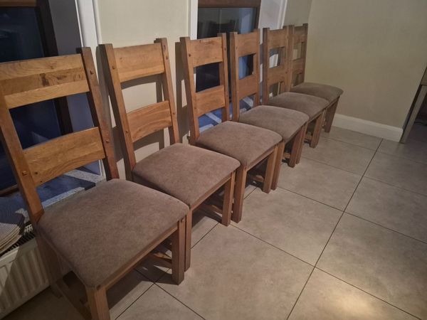 SOLID OAK dining chairs - Main image