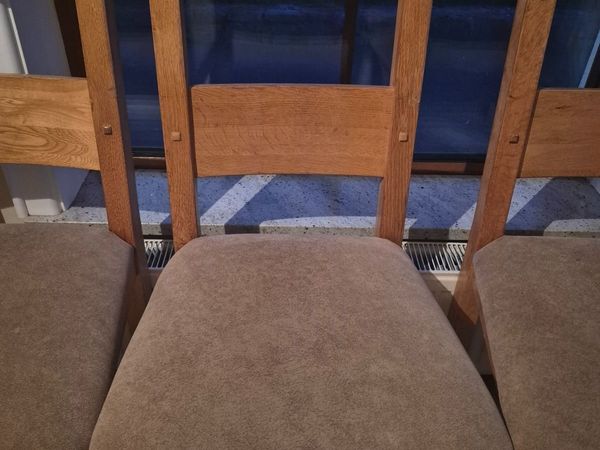 SOLID OAK 6 dining chairs - Main image