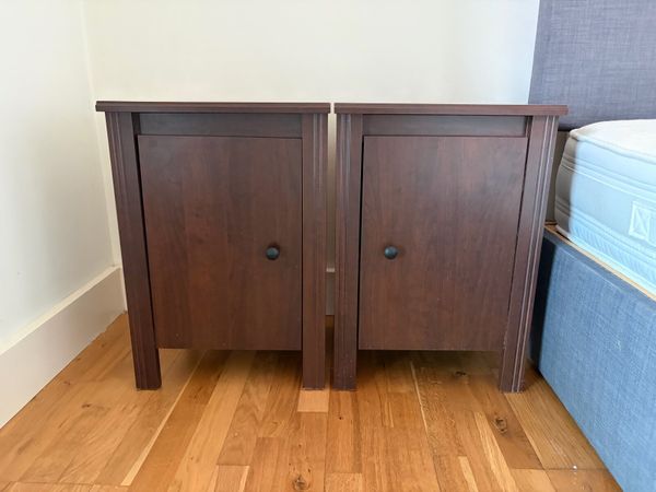 SONGESAND Bedside table, brown, 42x40 cm - Main image