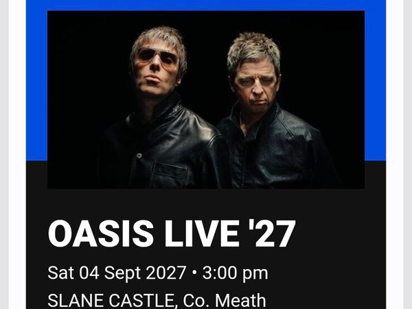 Oasis tickets - Main image