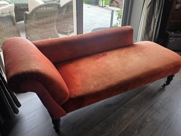 Vintage Burnt orange chaisse longue - Main image