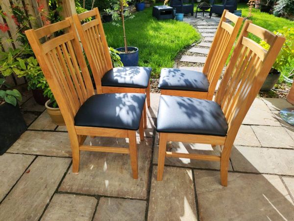 4 kitchen dining chairs - Main image