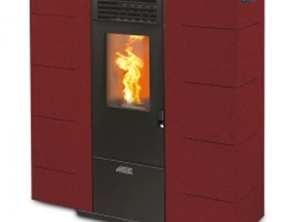 Subtile 6 Bordeaux Slimline Pellet Stove - Main image