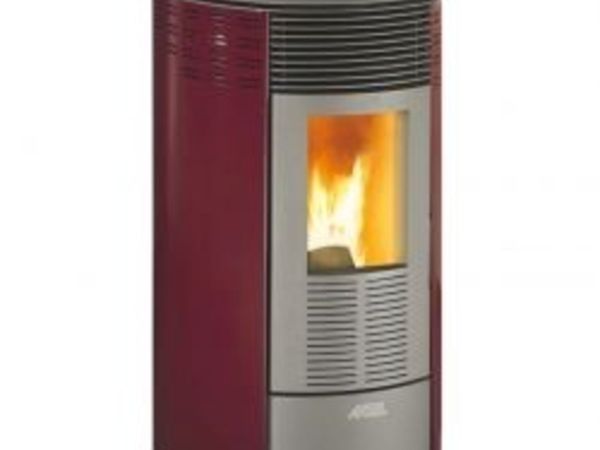Redonda 8 Bordeaux Wood Pellet Stove - Main image