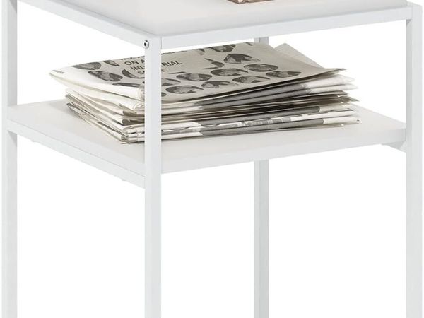 Side Table 2-Tier Stackable Metal Frame - Main image