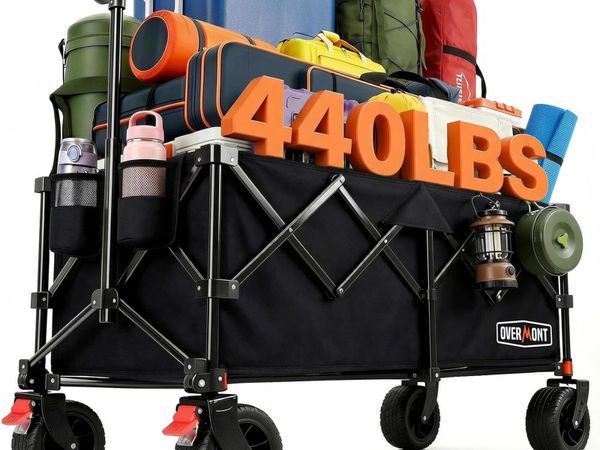 270L Extra Large Folding Festival Trolley Cart - Main image
