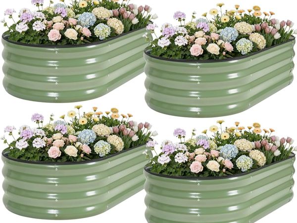 Raised Beds for Garden Galvanized Steel Planters - Main image