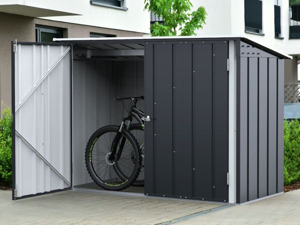 2 🚲 6×3 Steel Bicycle Store – Secure Storage - Main image