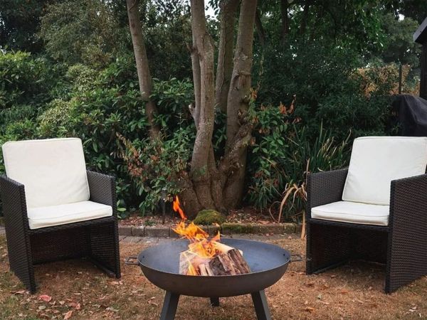 Heavy Duty Garden Fire Pit Burner with Handles - Main image
