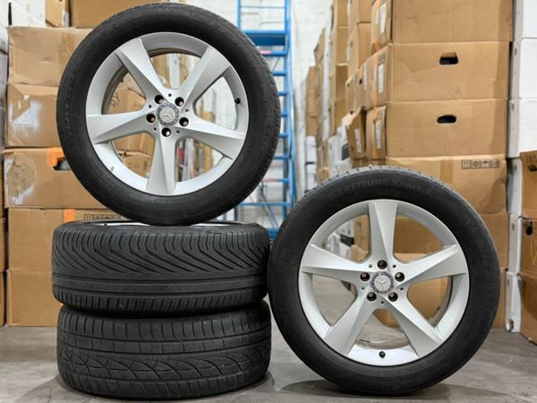 19" GENUINE MERCEDES ML W166 ALLOY WHEELS & TYRES - Main image