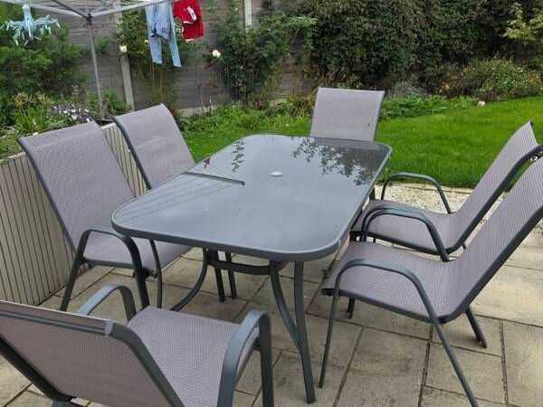 6 seater patio dining set - Main image