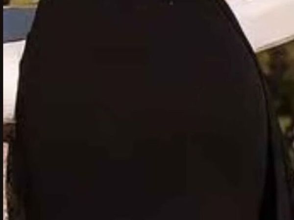 Black bodice corset style full length dress - Main image