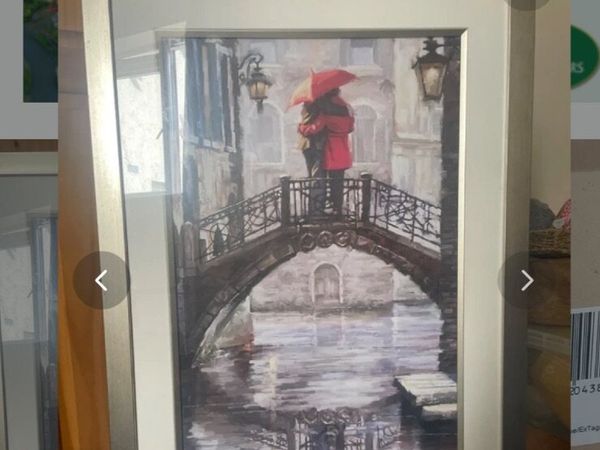 Venice bridge framed painting - Main image
