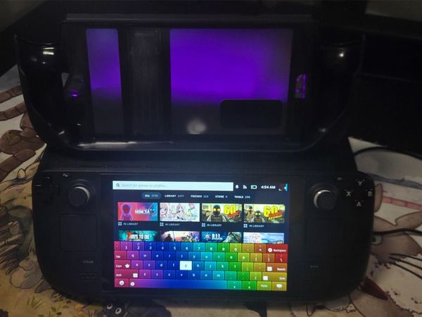 Steam Deck 64GB + 512GB SD + Protective Cover & Tempered Glass + Carry Case - Main image
