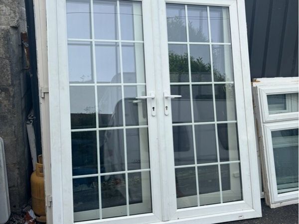 PVC French double doors - Main image