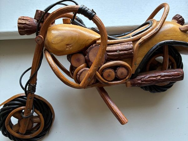 Handcrafted Harley Style Timber Bike - Main image