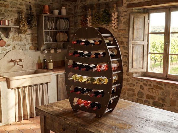 Stylish Italian Wine Rack - Main image