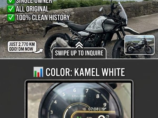 ROYAL ENFIELD Himalayan 2025 kamel white - Main image